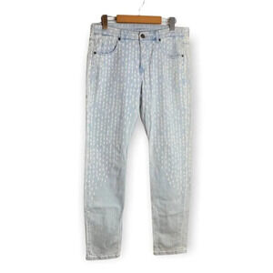 MAC Light Wash Spotted & Embellished Skinny  Jeans